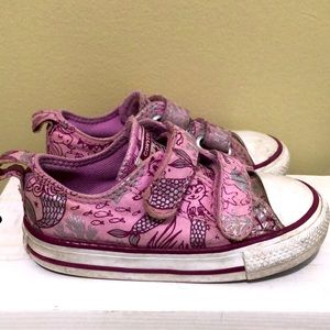 Mermaid print toddler converse